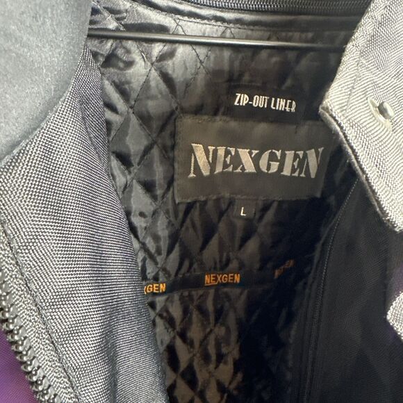 NexGen Motorcycle Jacket Black Purple Waterproof Nylon Zip Out Liner Large - Picture 4 of 16